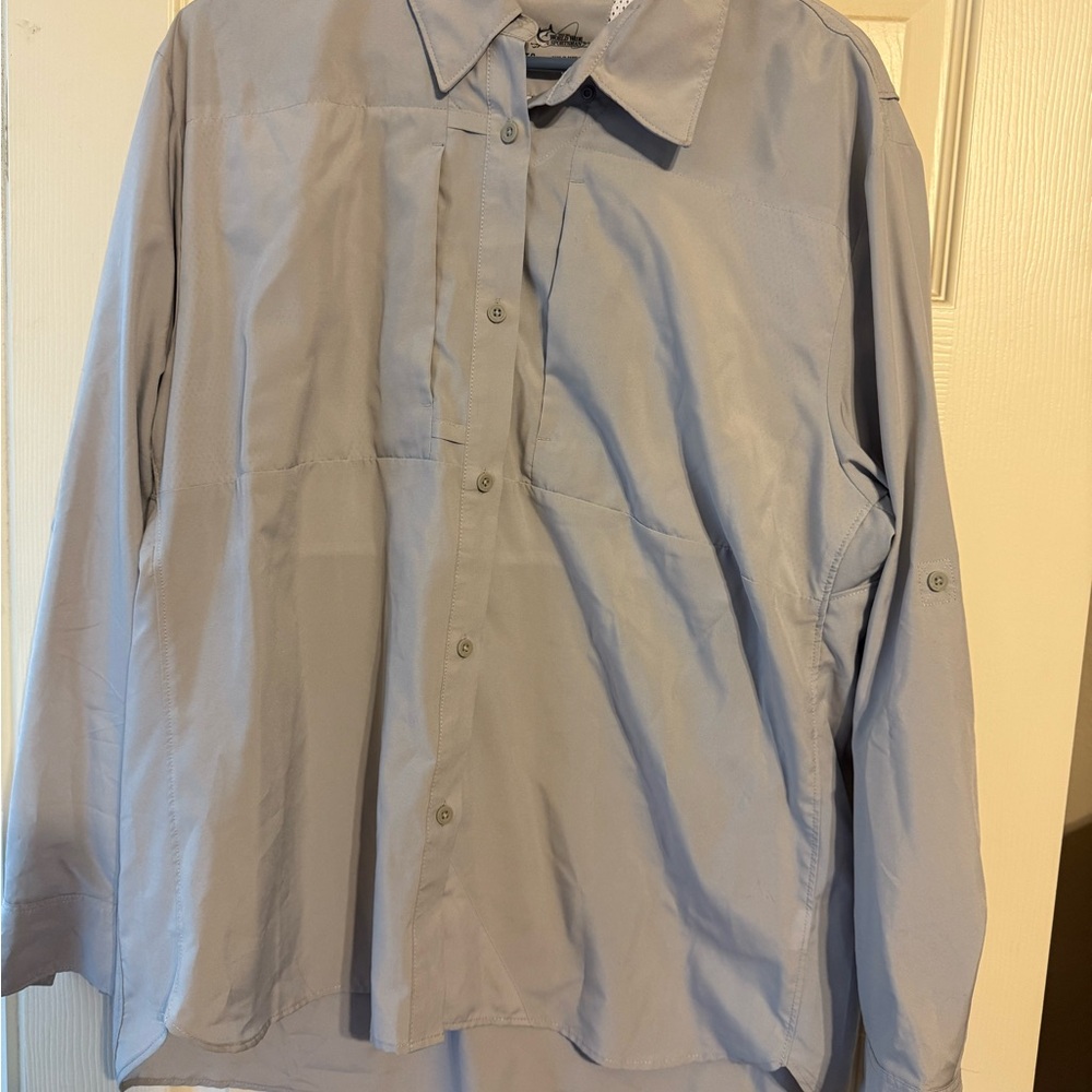 Light Gray Button-Up Shirt
